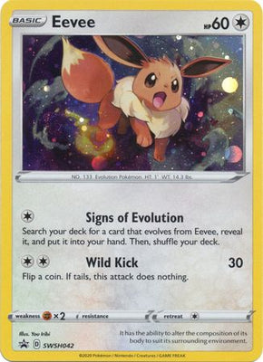 Pokemon Card SWSH Black Star Promos SWSH042 Eevee