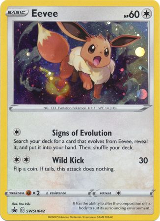 <transcy>Pokemon Card SWSH Black Star Promos SWSH042 Eevee</transcy>