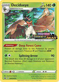 <transcy>Pokemon Karte SWSH Black Star Promos SWSH035 Decidueye Prerelease Teilnahme Promo</transcy>