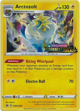 (S) (S) Pokemon Card SWSH Black Star Promos SWSH036 Arctozolt Prerelease participation promo