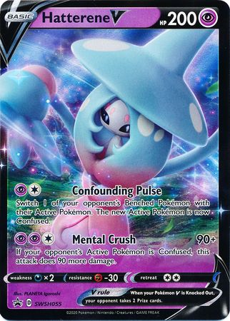 Pokemon Card SWSH Black Star Promos SWSH055 Hatterene V Brokenvase Games Pokemon Card SWSH Black Star Promos SWSH055 Hatterene V Brokenvase Games