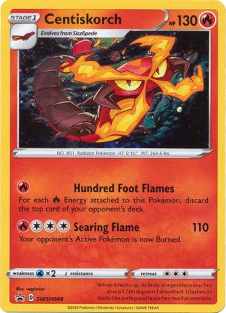 Pokemon Card SWSH Black Star Promos SWSH048 Centiskorch