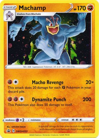 <transcy>Pokemon Card SWSH Black Star Promos SWSH053 Machamp</transcy>