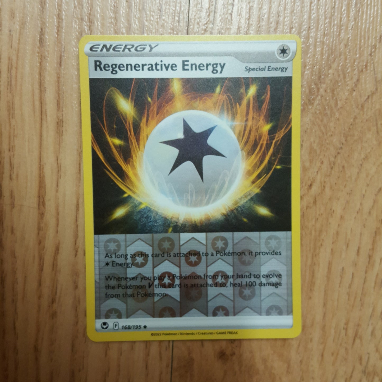 Pokemon Card Silver Tempest 168/195 Regenerative Energy Reverse Holo Uncommon *MINT*