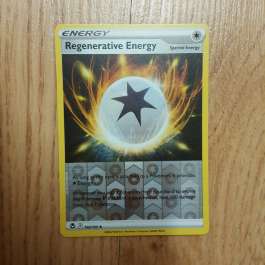 Pokemon Card Silver Tempest 168/195 Regenerative Energy Reverse Holo Uncommon *MINT*