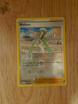 Pokemon Card Silver Tempest 166/195 Wallace Supporter Reverse Holo Uncommon *MINT*
