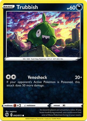 Pokemon Card Champion's Path 043/073 43/73 Trubbish Common