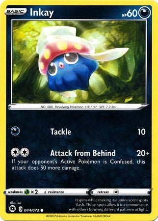 Pokemon Card Champion's Path 044/073 44/73 Inkay Common