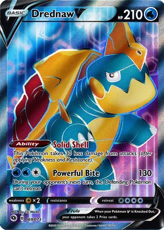 Pokemon Card Champion's Path 069/073 69/73 Drednaw V Full Art Ultra