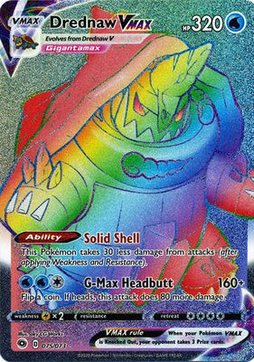 Pokemon Card Champion's Path 075/073 75/73 Drednaw VMAX Hyper Rare