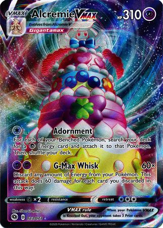 <transcy>Pokemon Card Champion&#39;s Path 023/073 23/73 Alcremie VMAX Ultra Sjælden</transcy>