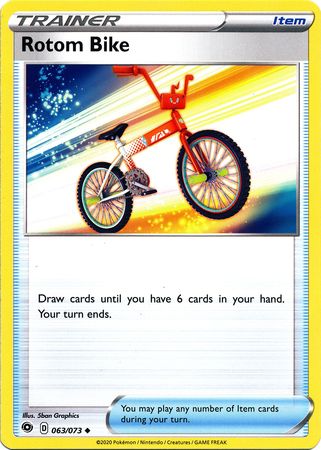 Pokemon Card Champion's Path 063/073 63/73 Rotom Bike Item Uncommon