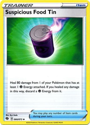 Pokemon Card Champion's Path 066/073 66/73 Suspicious Food Tin Uncommon