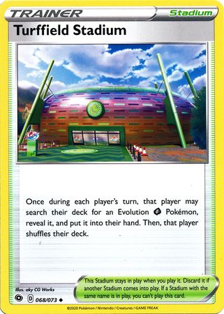 <transcy>Pokemon Card Champion&#39;s Path 068/073 68/73 ملعب Turffield Stadium غير شائع</transcy>