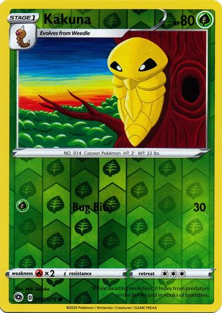 Pokemon Card Champion's Path 003/073 3/73 Kakuna Common Reverse Holo