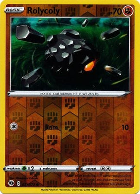 <transcy>Pokemon Card Champion&#39;s Path 031/073 31/73 Rolycoly Common Reverse Holo</transcy>
