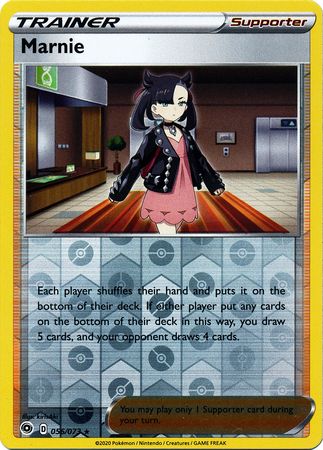 Pokemon Card Champion's Path 056/073 56/73 Marnie Supporter Rare Reverse Holo