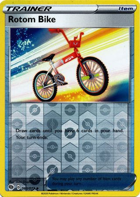 <transcy>Pokemon Card Champion&#39;s Path 063/073 63/73 Rotom Bike Item Ikke almindelig Omvendt Holo</transcy>