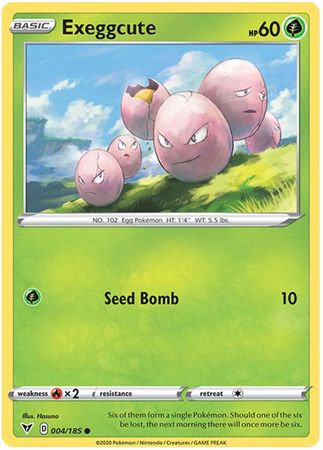 <transcy>Pokemon Card Vivid Voltage 004/185 4/185 Exeggcute Common</transcy>