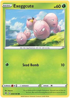 Pokemon Card Vivid Voltage 004/185 4/185 Exeggcute Common