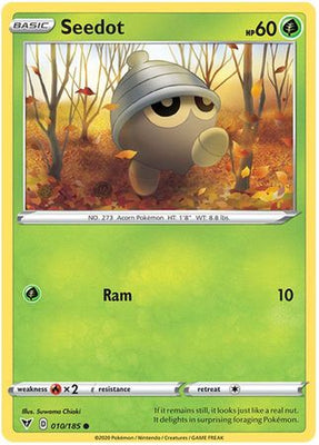 Pokemon Card Vivid Voltage 010/185 10/185 Seedot Common