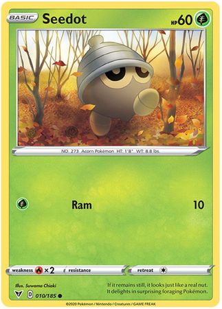 <transcy>Pokemon Card Vivid Voltage 010/185 10/185 Seedot Common</transcy>