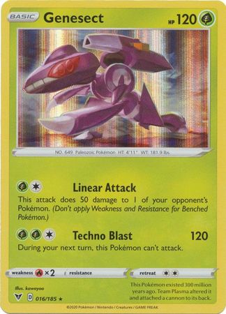 <transcy>Pokemon Card Vivid Voltage 016/185 16/185 Genesect Holo Sjælden</transcy>