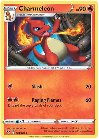 Pokemon Card Vivid Voltage 024/185 24/185 Charmeleon Uncommon