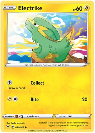 Pokemon Card Vivid Voltage 051/185 51/185 Electrike Common
