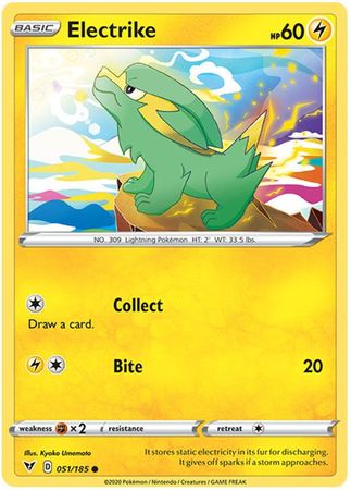 <transcy>Pokemon Card Vivid Voltage 051/185 51/185 Electrike Common</transcy>