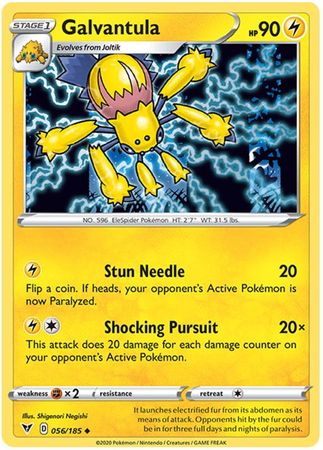 Pokemon Card Vivid Voltage 056/185 56/185 Galvantula Uncommon
