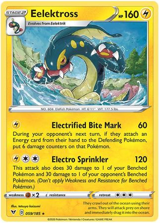 Pokemon Card Vivid Voltage 059/185 59/185 Eelektross Rare