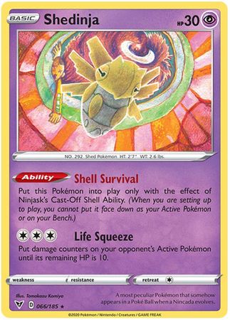 Pokemon Card Vivid Voltage 066/185 66/185 Shedinja Rare