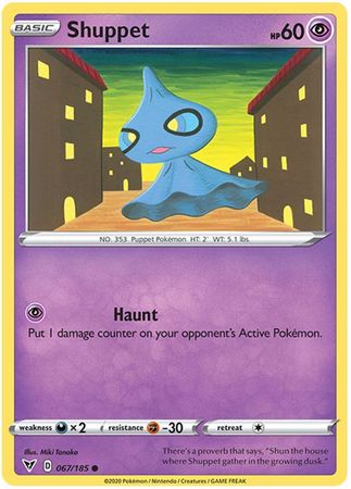 <transcy>Pokemon Card Vivid Voltage 067/185 67/185 Shuppet Common</transcy>