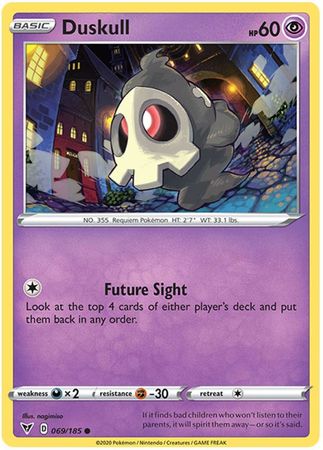 Pokemon Card Vivid Voltage 069/185 69/185 Duskull Common