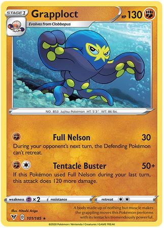 <transcy>Pokemon Card Vivid Voltage 101/185 Grapploct Selten</transcy>