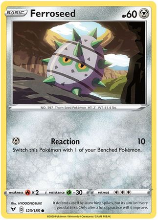 Pokemon Card Vivid Voltage 123/185 Ferroseed Common