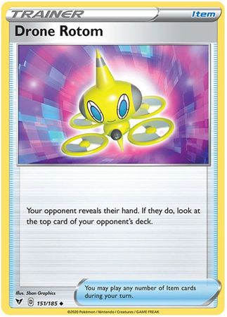 <transcy>Pokemon Card Vivid Voltage 151/185 Drone Rotom Item Ikke almindelig</transcy>