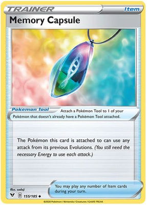 Pokemon Card Vivid Voltage 155/185 Memory Capsule Item Uncommon