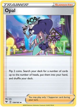 <transcy>Pokemon Card Vivid Voltage 158/185 Opal Supporter Gelegentlich</transcy>