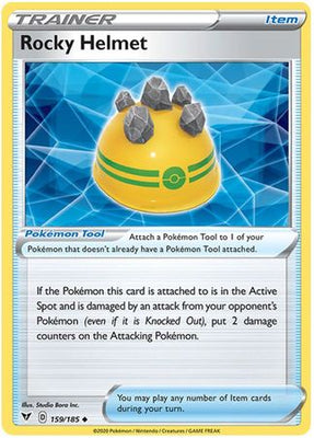 Pokemon Card Vivid Voltage 159/185 Rocky Helmet Item Uncommon