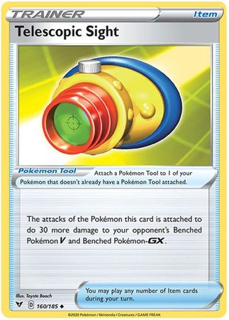 <transcy>Pokemon Card Vivid Voltage 160/185 Telescopic Sight Item Ikke almindelig</transcy>