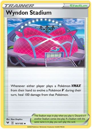 <transcy>Pokemon Card Vivid Voltage 161/185 Wyndon Stadium Stadium Gelegentlich</transcy>