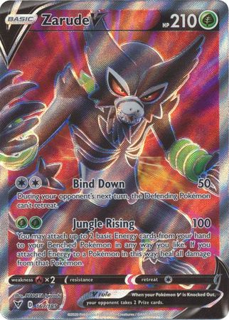 <transcy>Pokemon Card Vivid Voltage 167/185 Zarude V Fuld Art</transcy>