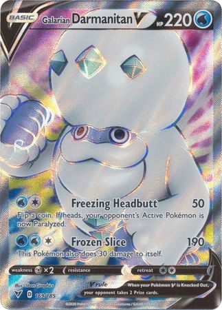 (S) Pokemon Card Vivid Voltage 169/185 Galarian Darmanitan V Full Art *M*