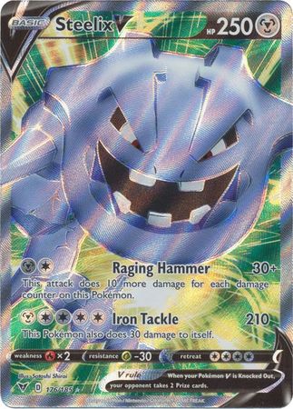 Pokemon Card Vivid Voltage 176/185 Steelix V Full Art *M*