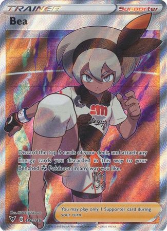 Pokemon Card Vivid Voltage 180/185 Bea Supporter Full Art *M*