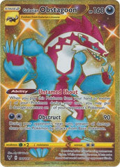 Pokemon Card Vivid Voltage 198/185 Galarian Obstagoon Secret Rare
