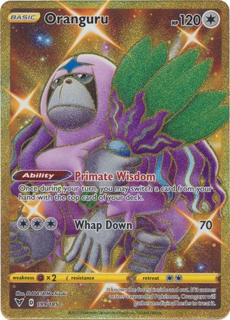 <transcy>Pokemon Card Vivid Voltage 199/185 Oranguru Geheime Seltenheit</transcy>