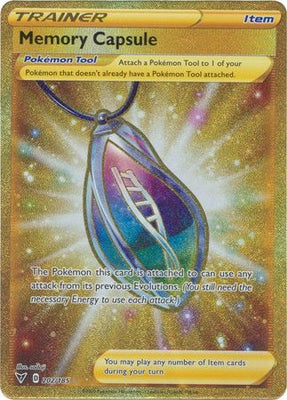 Pokemon Card Vivid Voltage 202/185 Memory Capsule Item Secret Rare